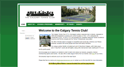 Desktop Screenshot of calgarytennisclub.com